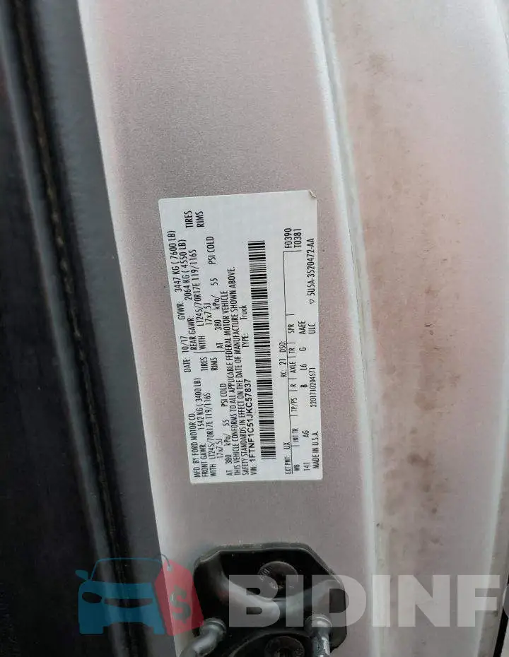 1FTNF1C51JKC57837 Photo# 12