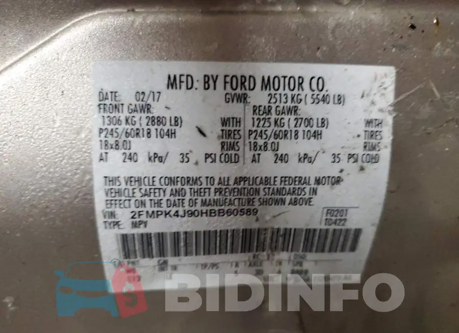 2FMPK4J90HBB60589 Photo# 13