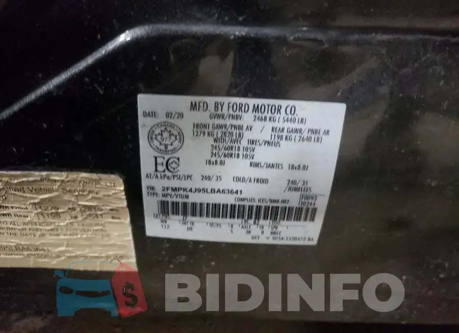 2FMPK4J95LBA63641 Photo# 13