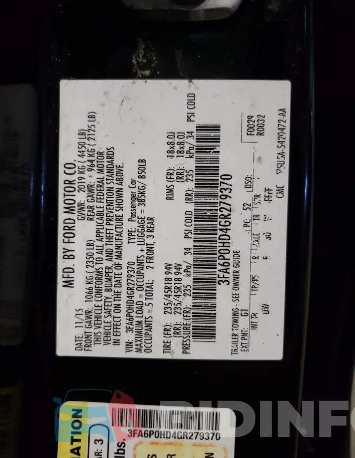3FA6P0HD4GR279370 Photo# 12