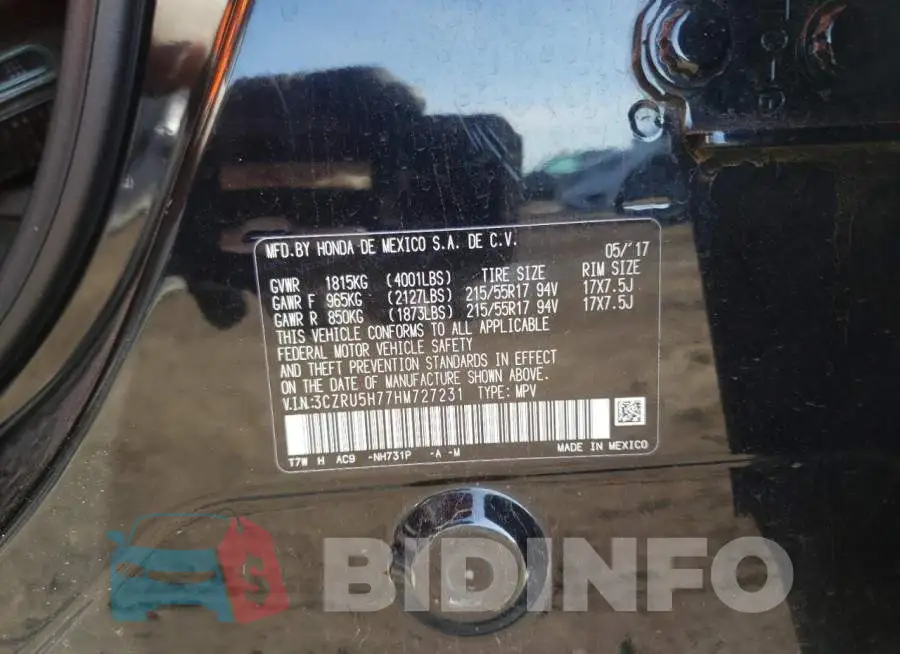 3CZRU5H77HM727231 Photo# 14