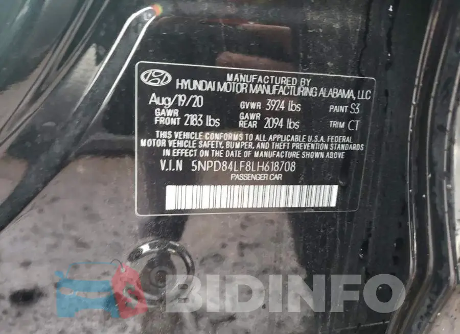 5NPD84LF8LH618708 Photo# 12