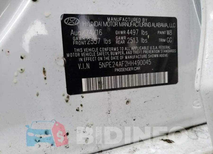 5NPE24AF2HH490045 Photo# 12