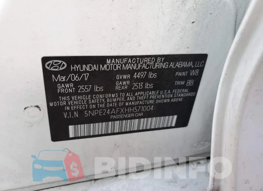 5NPE24AFXHH571004 Photo# 12