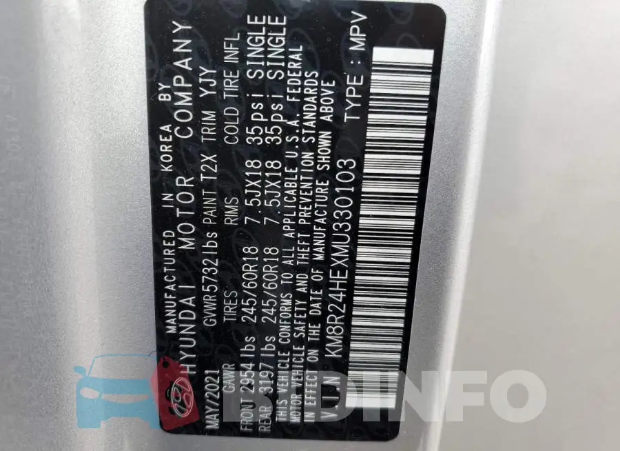 KM8R24HEXMU330103 Photo# 14