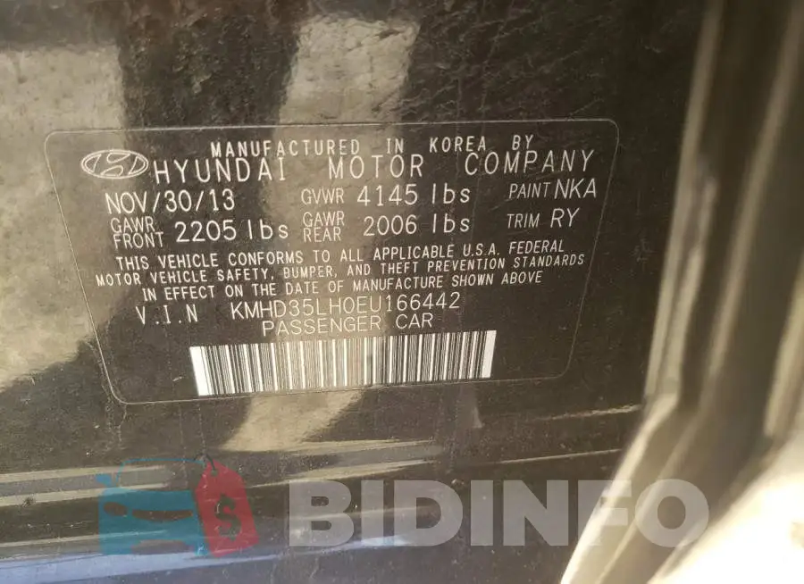 KMHD35LH0EU166442 Photo# 10