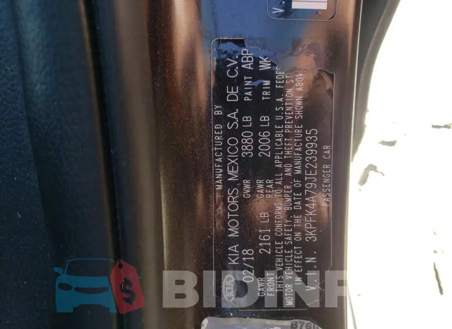 3KPFK4A79JE239935 Photo# 10