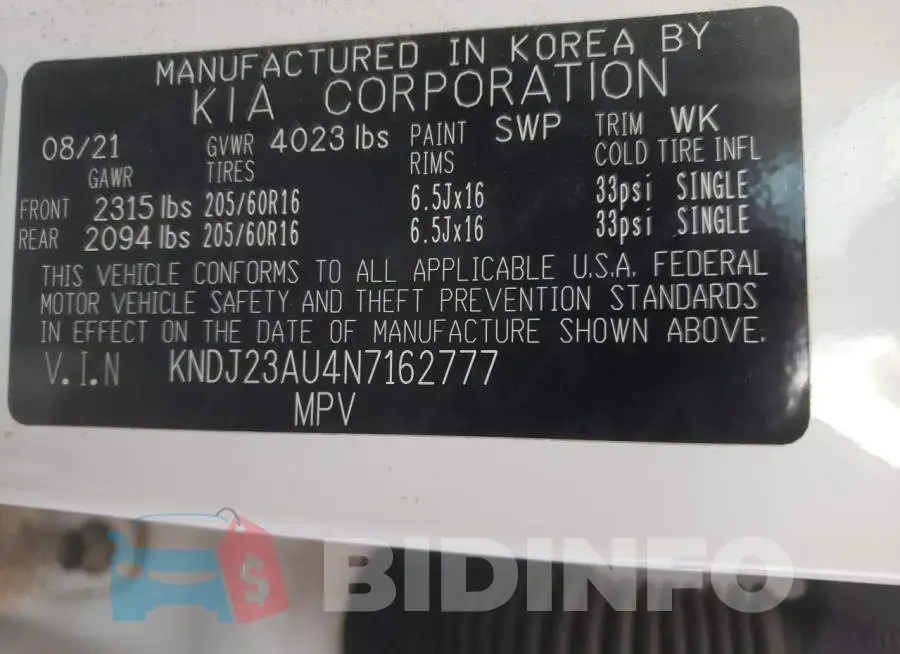 KNDJ23AU4N7162777 Photo# 14