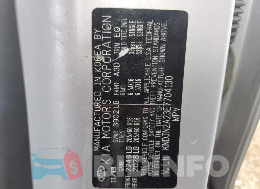 KNDJN2A23E7704130 Photo# 12