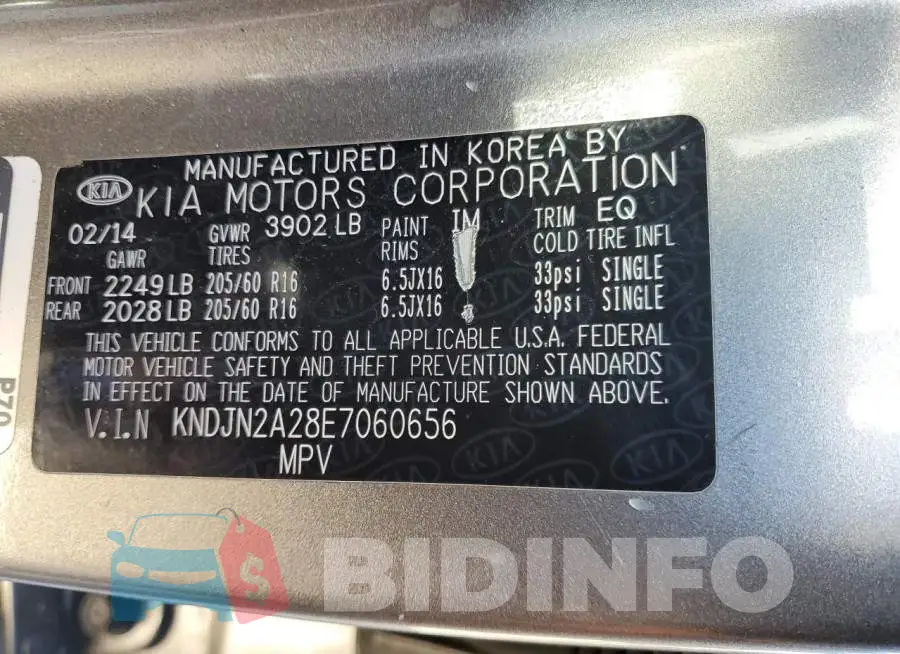 KNDJN2A28E7060656 Photo# 13