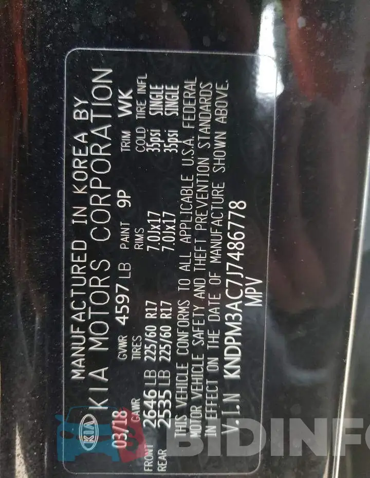 KNDPM3AC7J7486778 Photo# 13