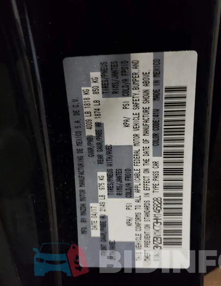 3MZBN1K73HM146828 Photo# 12