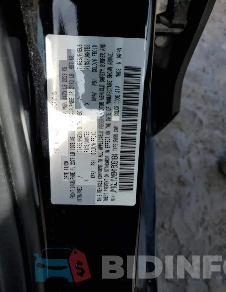 JM1GL1VM8M1605164 Photo# 12