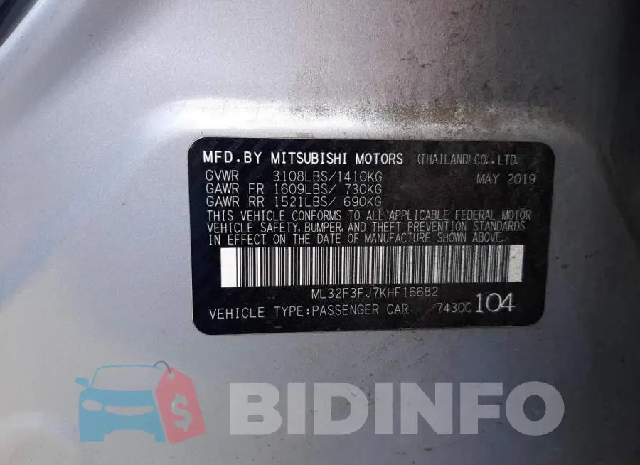 ML32F3FJ7KHF16682 Photo# 13