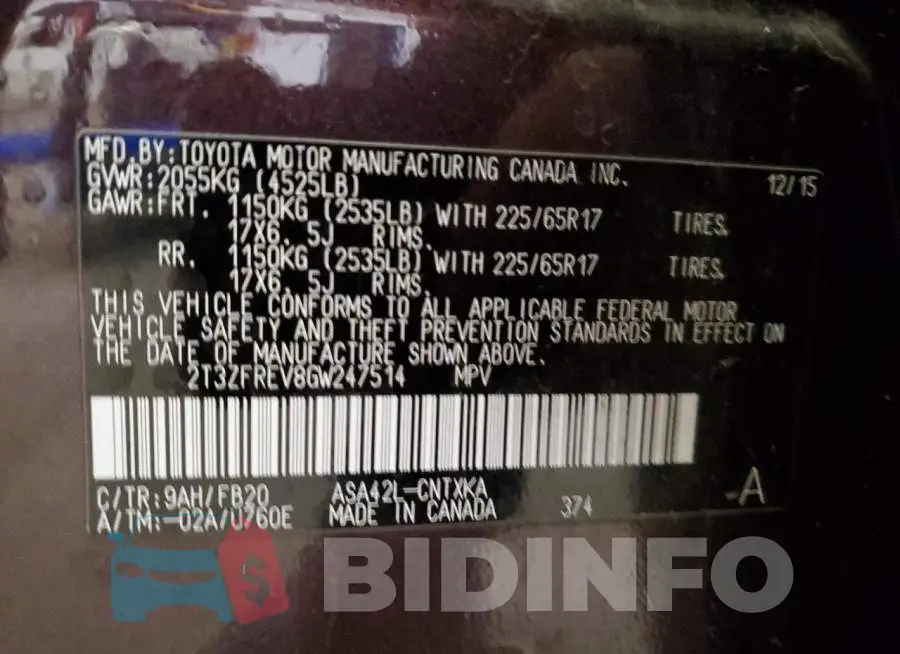2T3ZFREV8GW247514 Photo# 10
