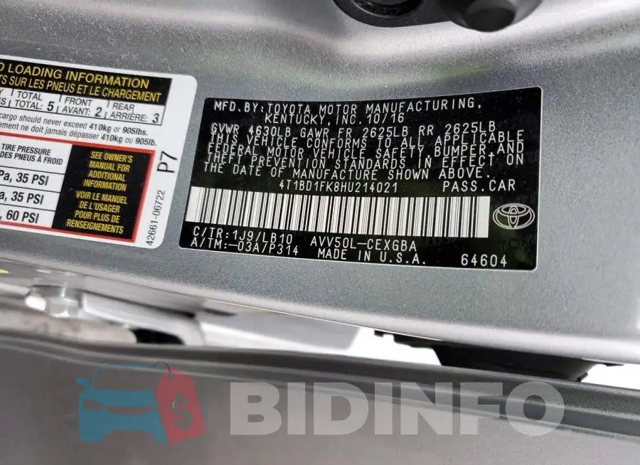 4T1BD1FK8HU214021 Photo# 12