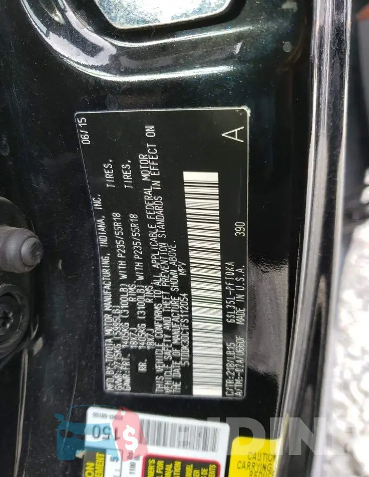 5TDDK3DC1FS112054 Photo# 13