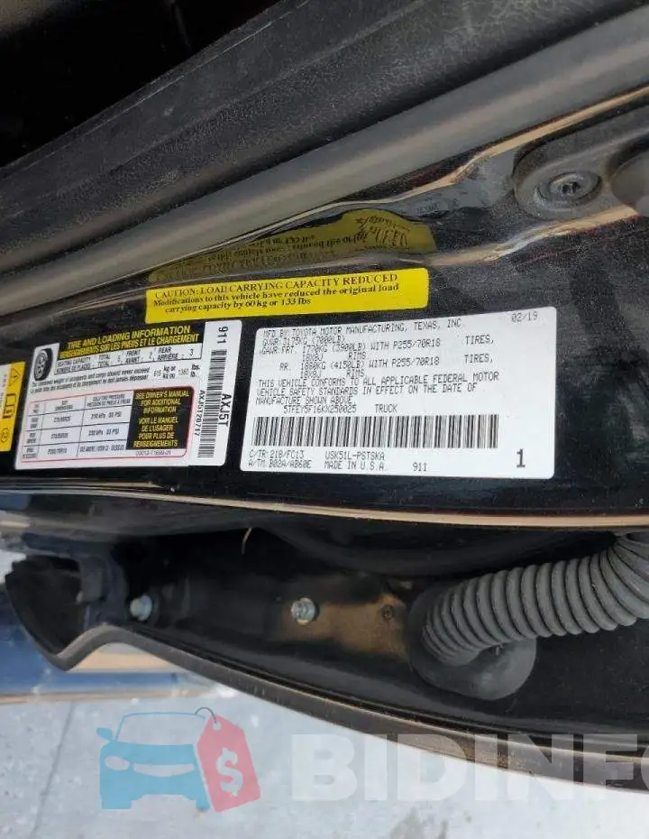 5TFEY5F16KX250025 Photo# 13
