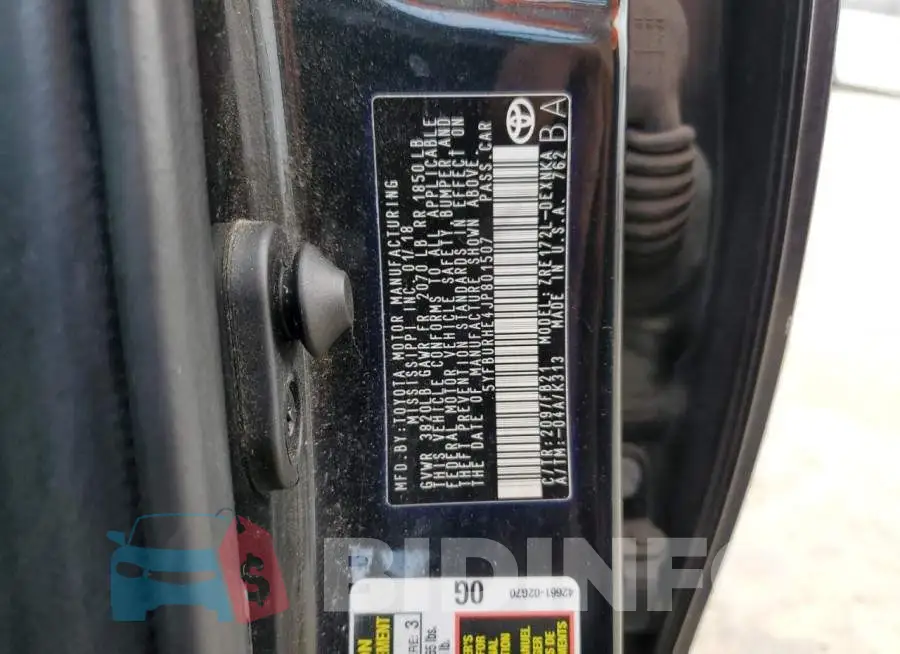5YFBURHE4JP801507 Photo# 12