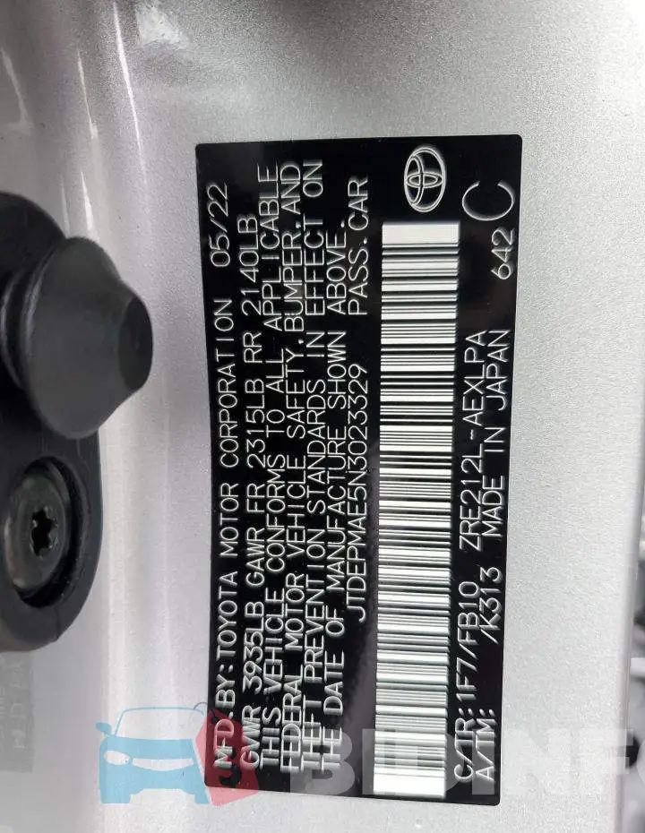 JTDEPMAE5N3023329 Photo# 10