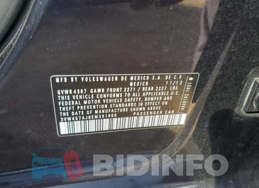 3VW4S7AJ8EM391606 Photo# 13