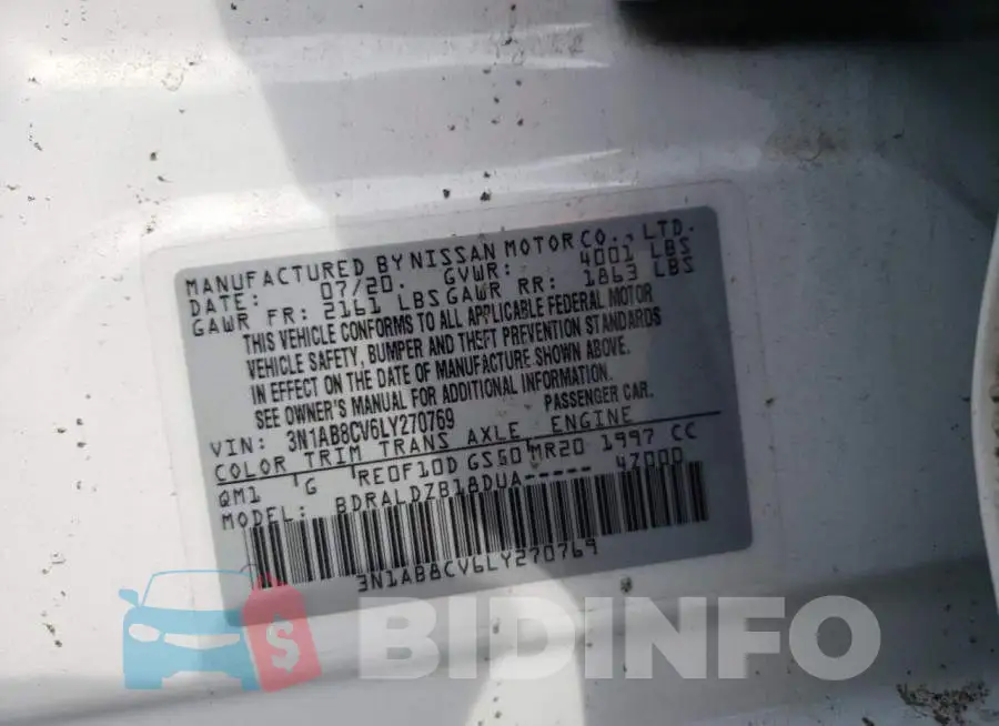 3N1AB8CV6LY270769 Photo# 12