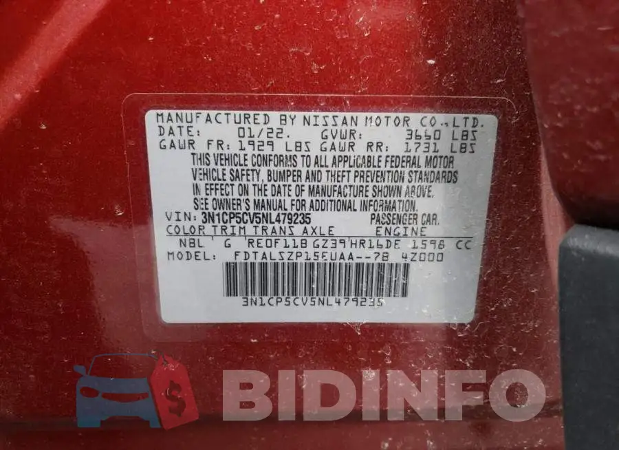 3N1CP5CV5NL479235 Photo# 14
