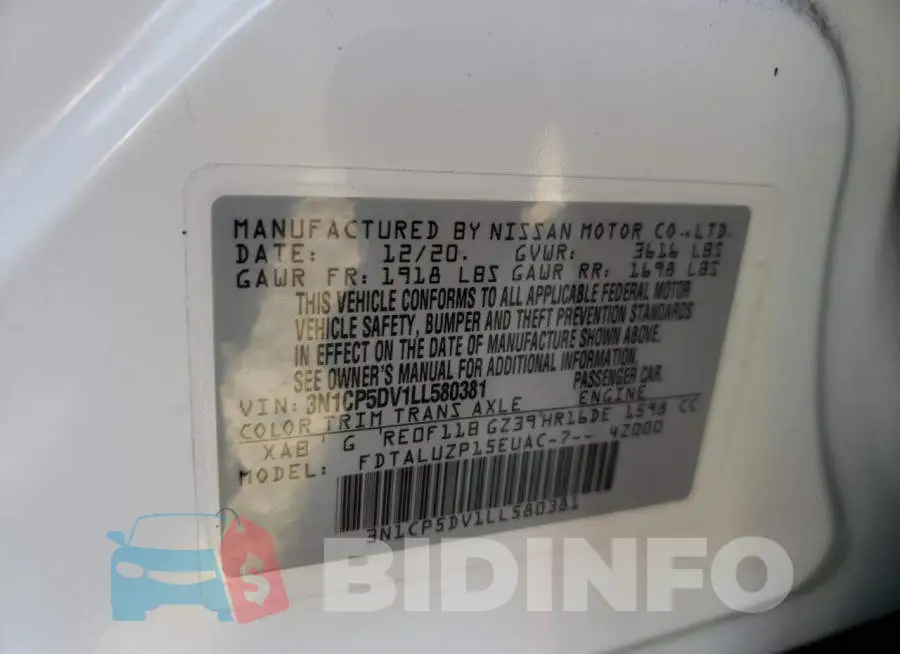 3N1CP5DV1LL580381 Photo# 12