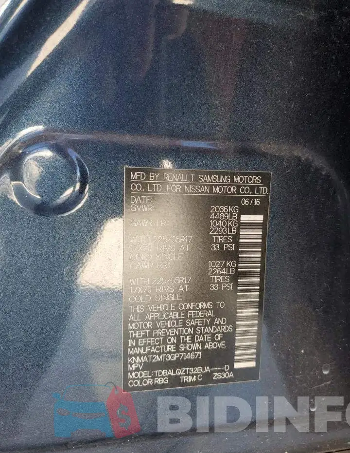 KNMAT2MT3GP714671 Photo# 14