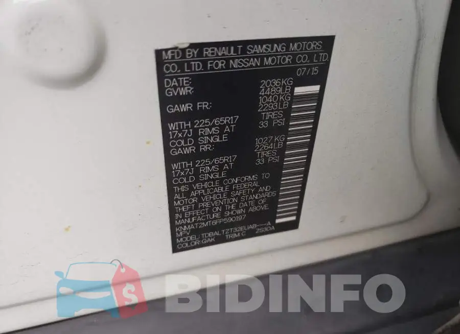 KNMAT2MT6FP590197 Photo# 10