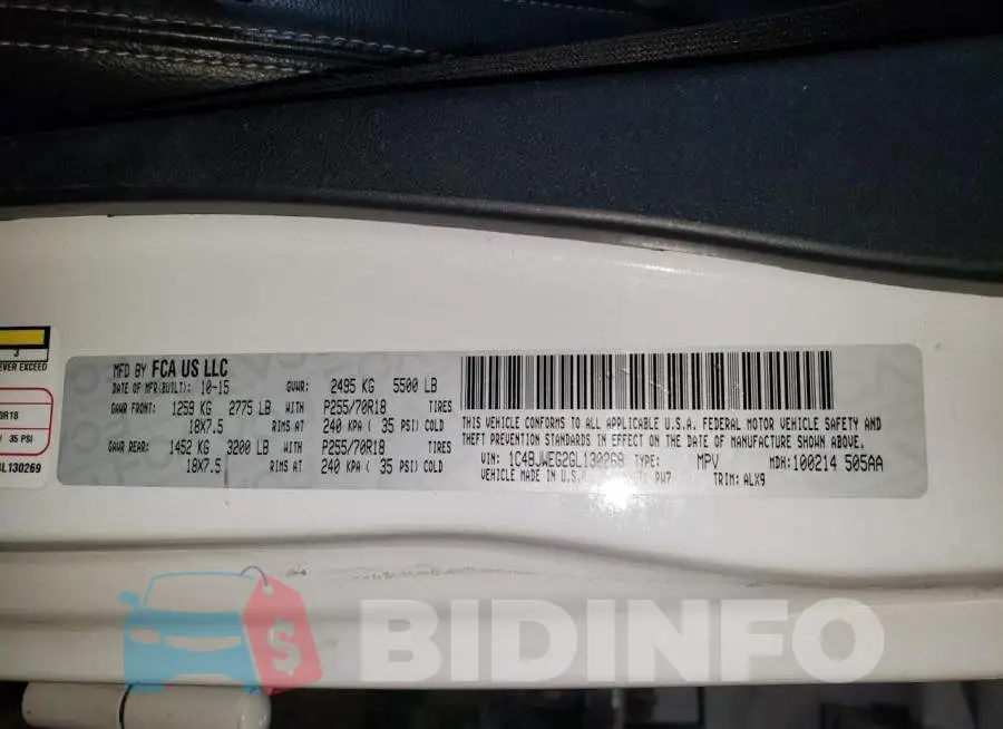 1C4BJWEG2GL130269 Photo# 12