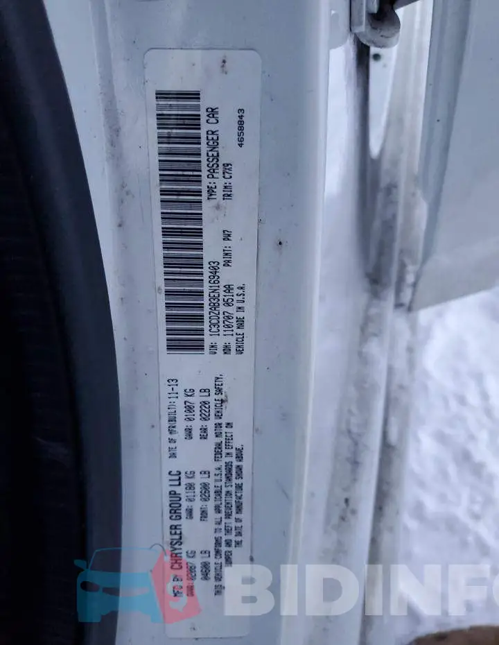 1C3CDZAB3EN169403 Photo# 13
