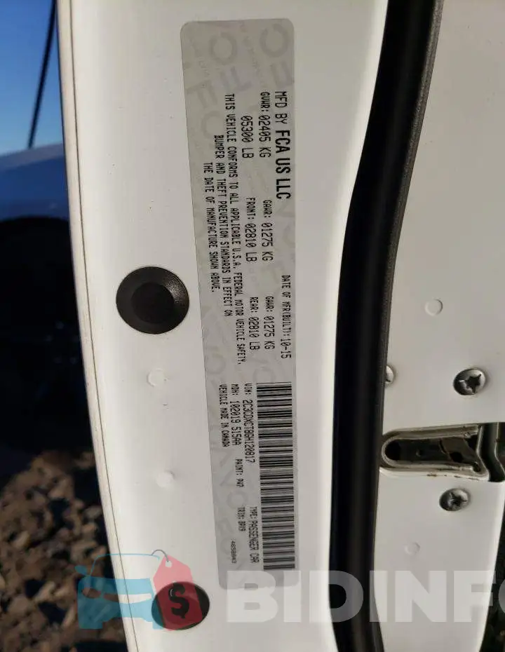 2C3CDXCT8GH120817 Photo# 12