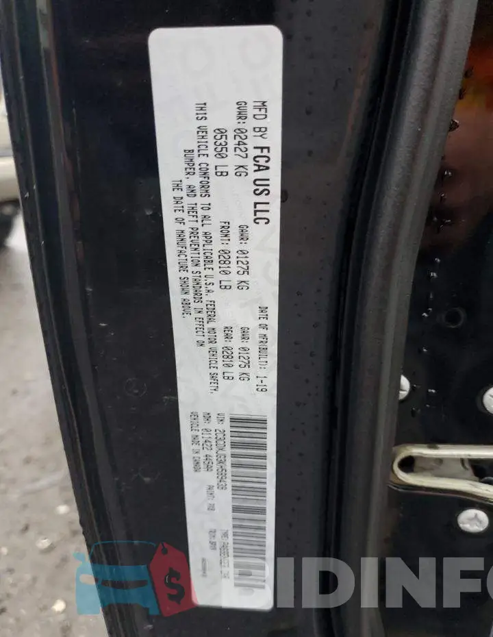 2C3CDXJG3KH589439 Photo# 13