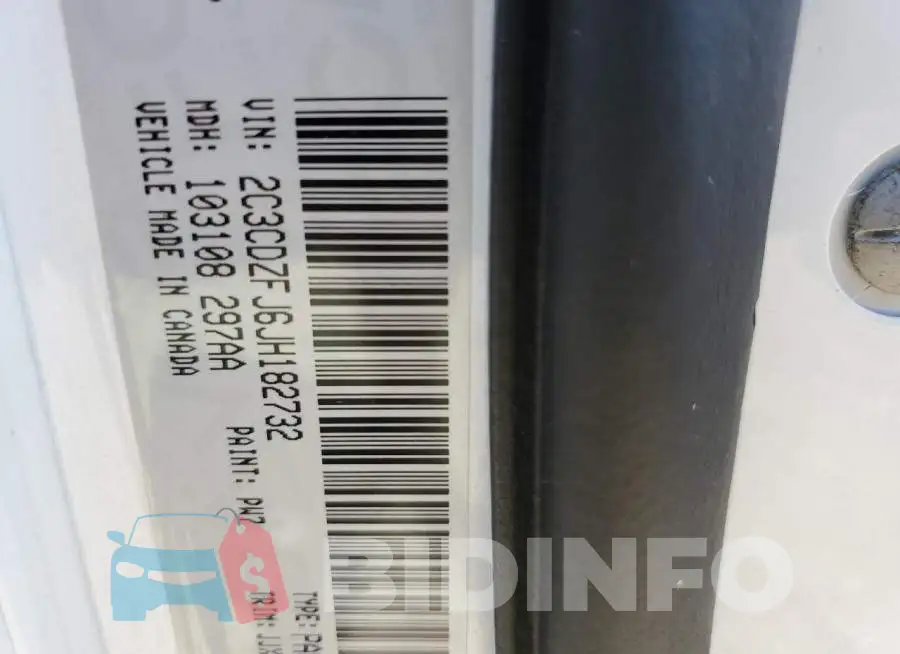 2C3CDZFJ6JH182732 Photo# 10