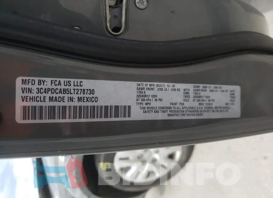 3C4PDCAB5LT278730 Photo# 10