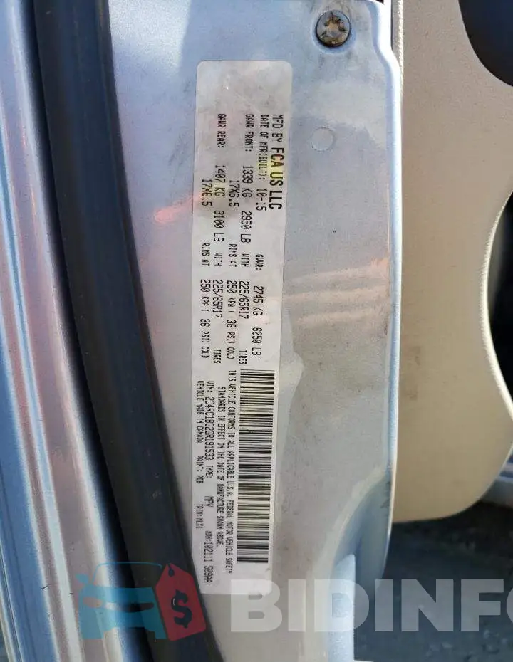 2C4RC1BG2GR191533 Photo# 10
