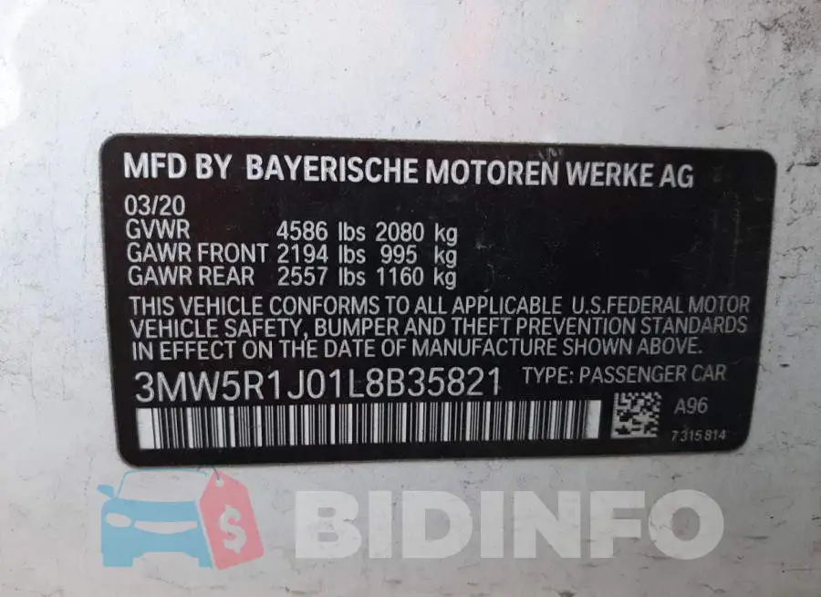 3MW5R1J01L8B35821 Photo# 12