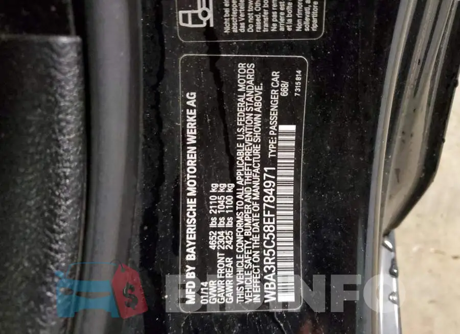 WBA3R5C58EF784971 Photo# 12