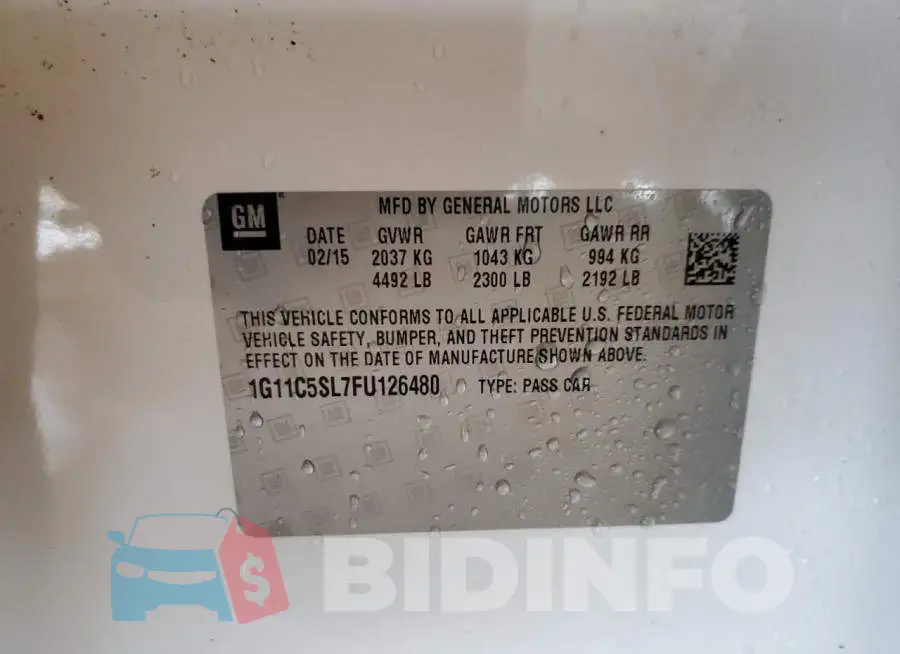 1G11C5SL7FU126480 Photo# 13