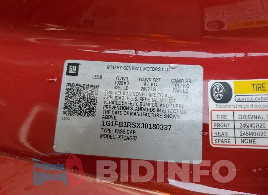 1G1FB1RSXJ0180337 Photo# 12