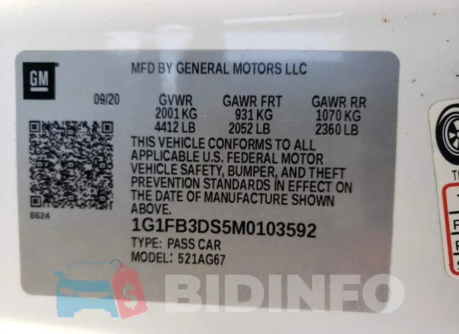 1G1FB3DS5M0103592 Photo# 12
