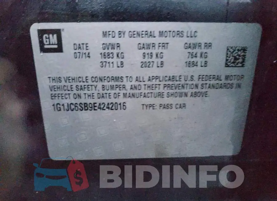 1G1JC6SB9E4242016 Photo# 13
