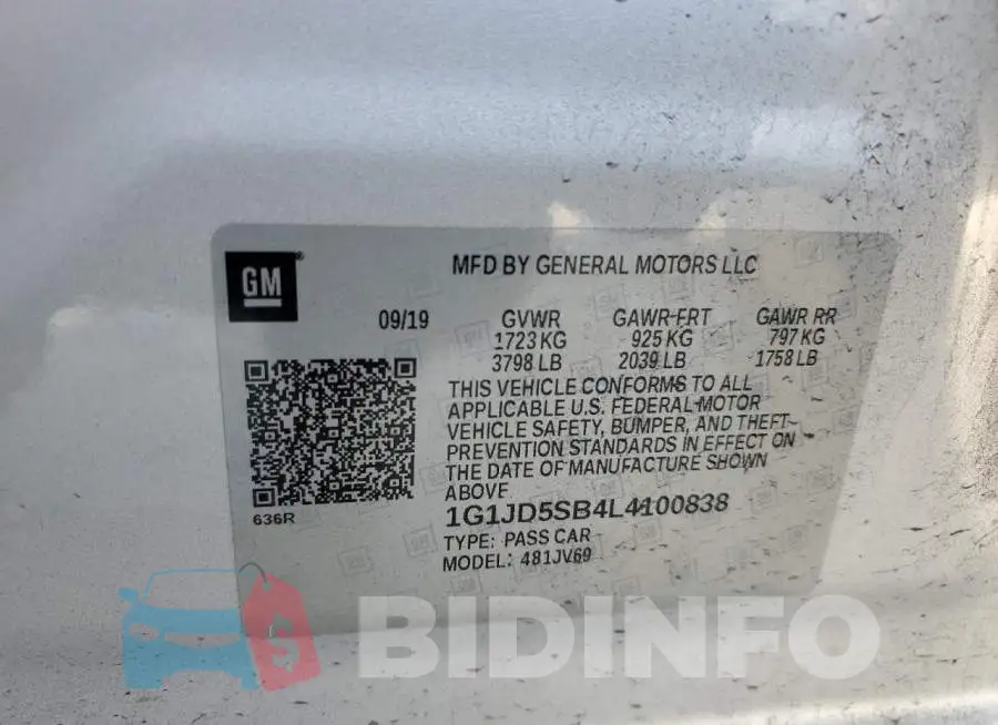 1G1JD5SB4L4100838 Photo# 12