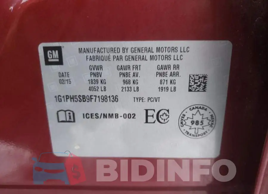 1G1PH5SB9F7198136 Photo# 12