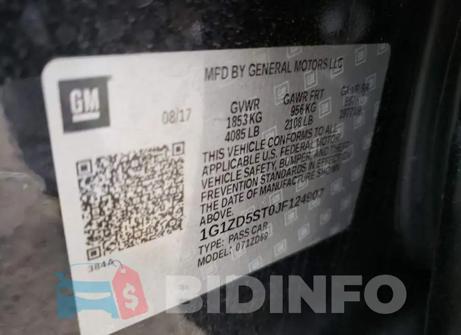 1G1ZD5ST0JF124907 Photo# 12