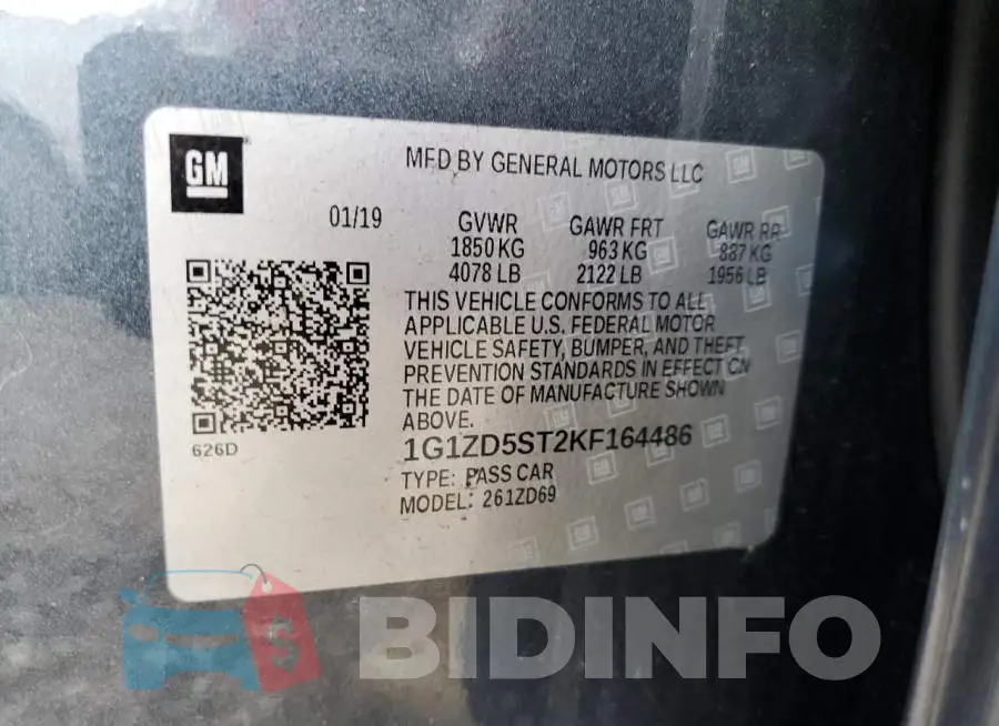 1G1ZD5ST2KF164486 Photo# 10