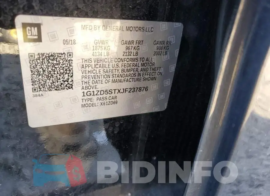 1G1ZD5STXJF237876 Photo# 12
