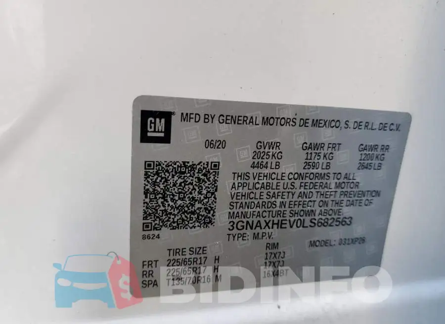 3GNAXHEV0LS682563 Photo# 12