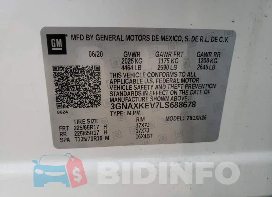3GNAXKEV7LS688678 Photo# 10